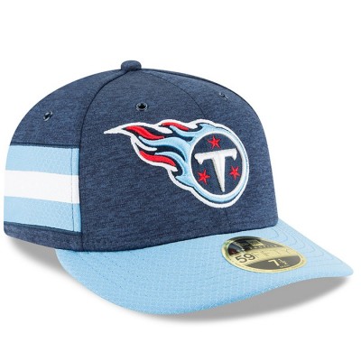 Men's Tennessee Titans New Era Navy/Light Blue 2018 NFL Sideline Home Official Low Profile 59FIFTY Fitted Hat 3058475